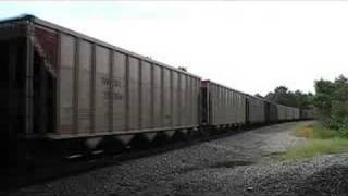 BNSF 5633 Leads Leads NS 738, Loaded Coal, at North Dalton