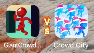 Giant Crowd City vs Crowd City || iOS/Android
