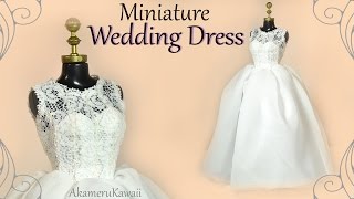 How to: Mini Wedding Dress  Doll / Barbie Tutorial