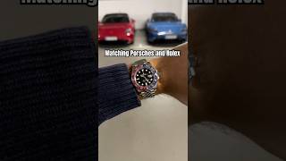 Match your Porsche Cars with your Rolex GMT Master II Pepsi 🔵🔴 luxury car and watches
