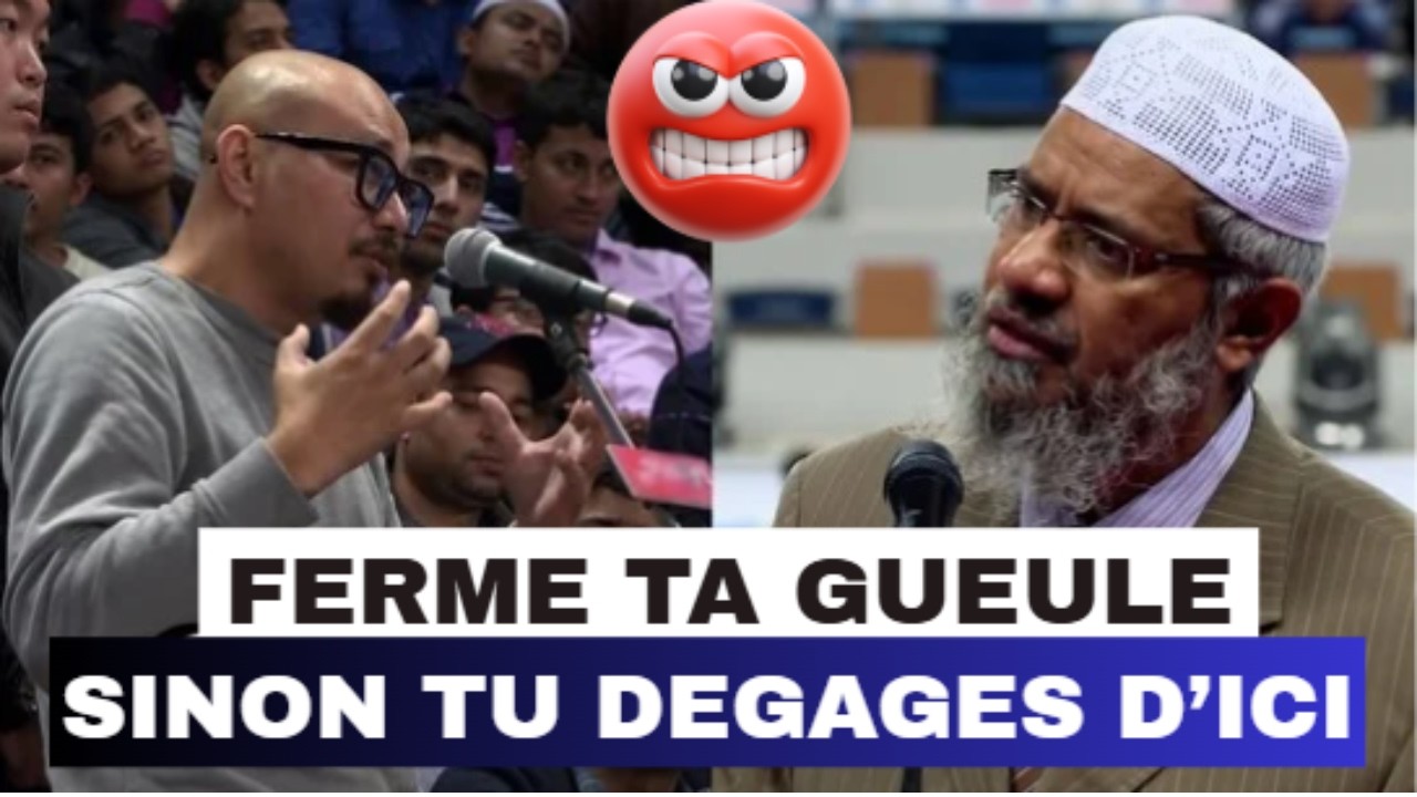 Débat houleux : Dr Zakir Naik furieux s'emporte contre un professeur athée en direct !