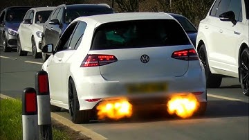 MK7 Golf R Brutal Anti Lag And Accelaration Sounds!!