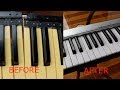 How to fix yellowed plastics on old midi controller keyboard