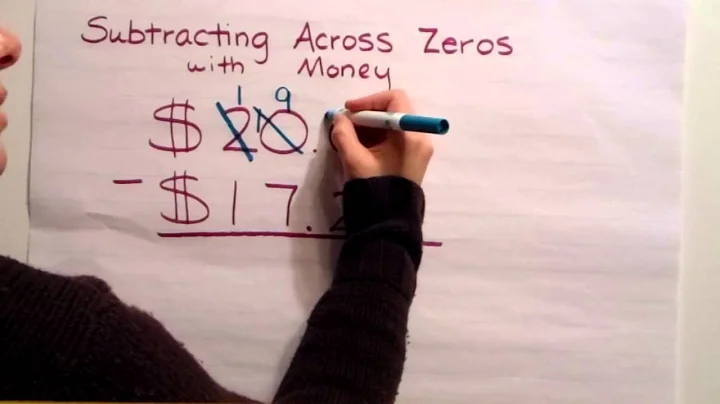 Subtracting Across Zeros with Money
