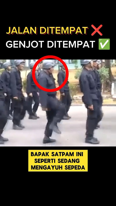Video Lucu Satpam Baris-berbaris Dilatih TNI #shorts