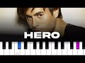Enrique Iglesias Hero Piano Tutorial Enrique Iglesias Hero Piano Tutorial