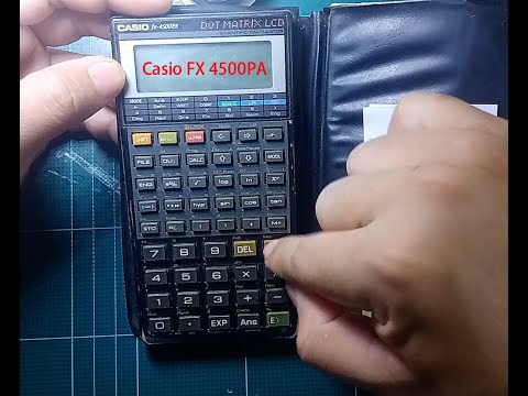 การเปลี่ยนถ่าน Casio FX-4500PA