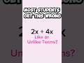 VERY COMMON Mistake Made in Math #math #study #mistakes #learn