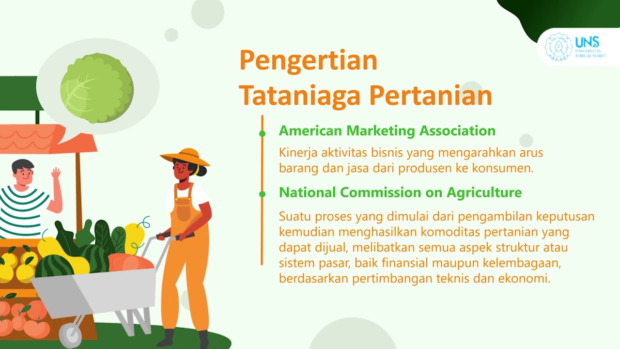 MATA KULIAH - TATA NIAGA PERTANIAN - FP