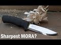 WORLDS SHARPEST MORA? - How to sharpen a Mora Bushcraft (Scandi)