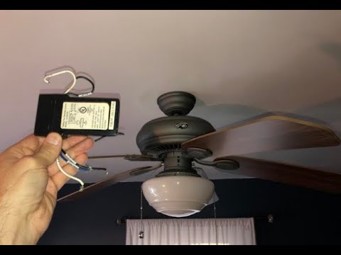 Hampton Bay Ceiling Fan Remote Control, How To Turn Ceiling Fan On Without Remote