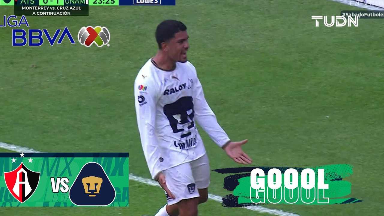 GOL DE FANTASÍA DE PUMAS | Atlas vs Pumas | Liga MX - Jornada 9 Apertura 2026 | TUDN
