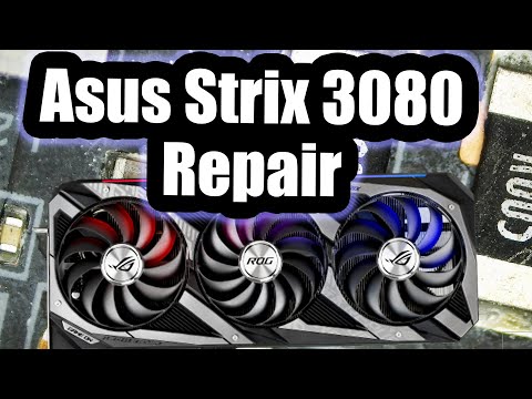 Asus ROG Strix 3080 Graphics Card Repair - No power Won't turn on.