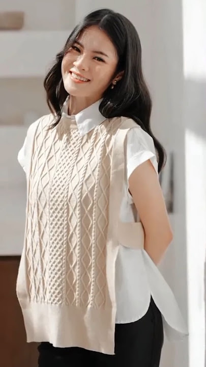 Beatrice Clothing Bandung Gio Knit Vest - Vest Rajut Wanita #beatriceclothing #knitvest