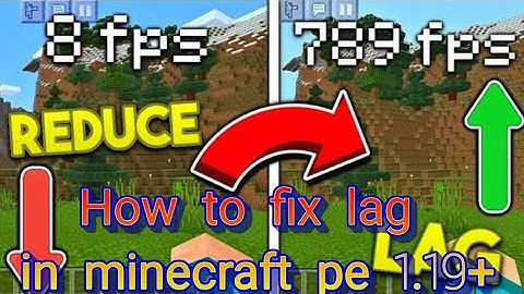 How to fix lag in minecraft pe 1.19+ without optifine|Minecraft 1.19 lag fix|2022
