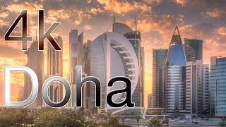 جمال مدينة الدوحة Doha Qatar  in 4k