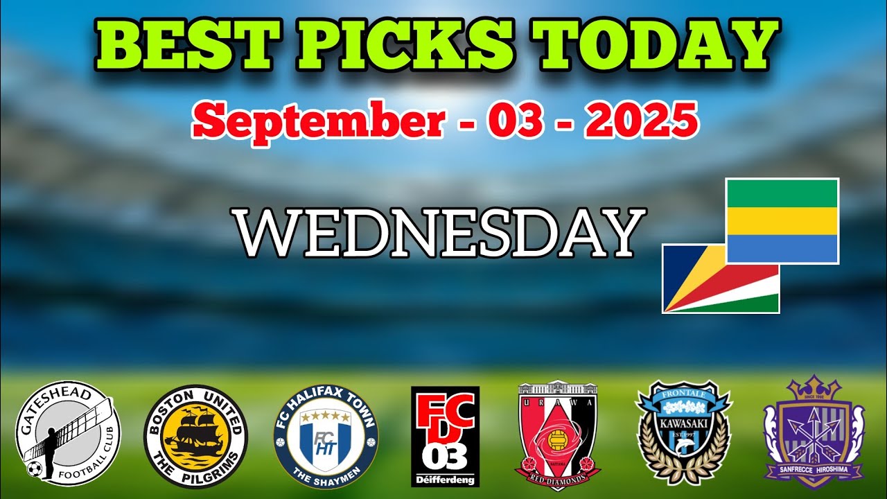 FOOTBALL PREDICTIONS TODAY 03 SEPTEMBER 20225 | WORLD CUP QUALIFICAERS | NATIONAL LEAGUE | URAWA RED