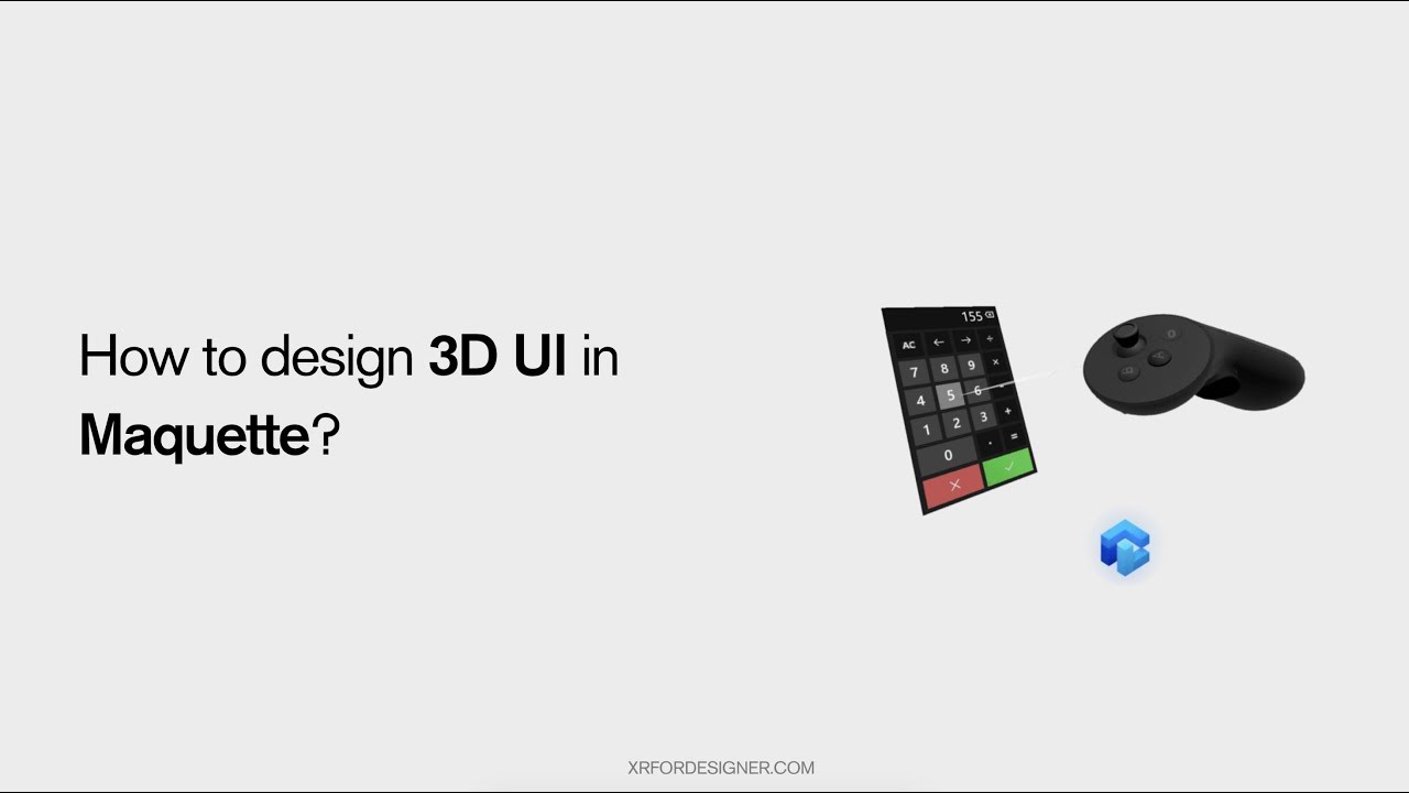 Creating 3D UI with Maquette VR Prototyping - YouTube