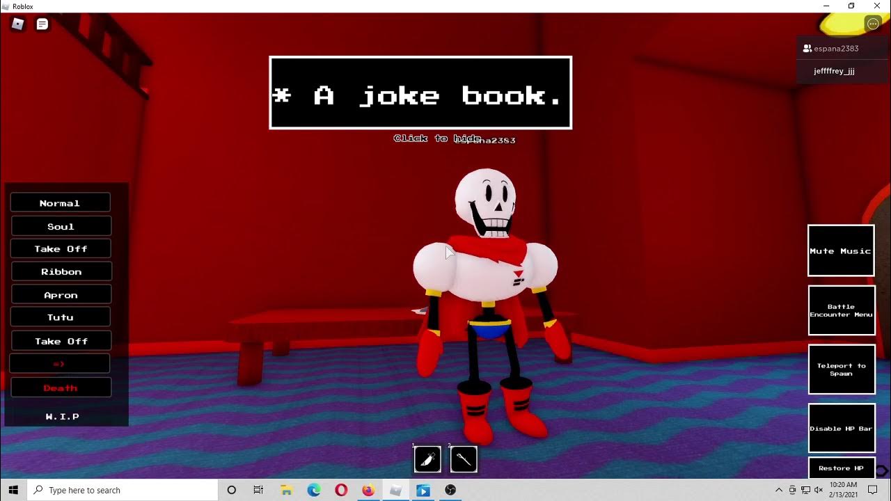 Roblox, Underground RP, Undertale RP Part 1