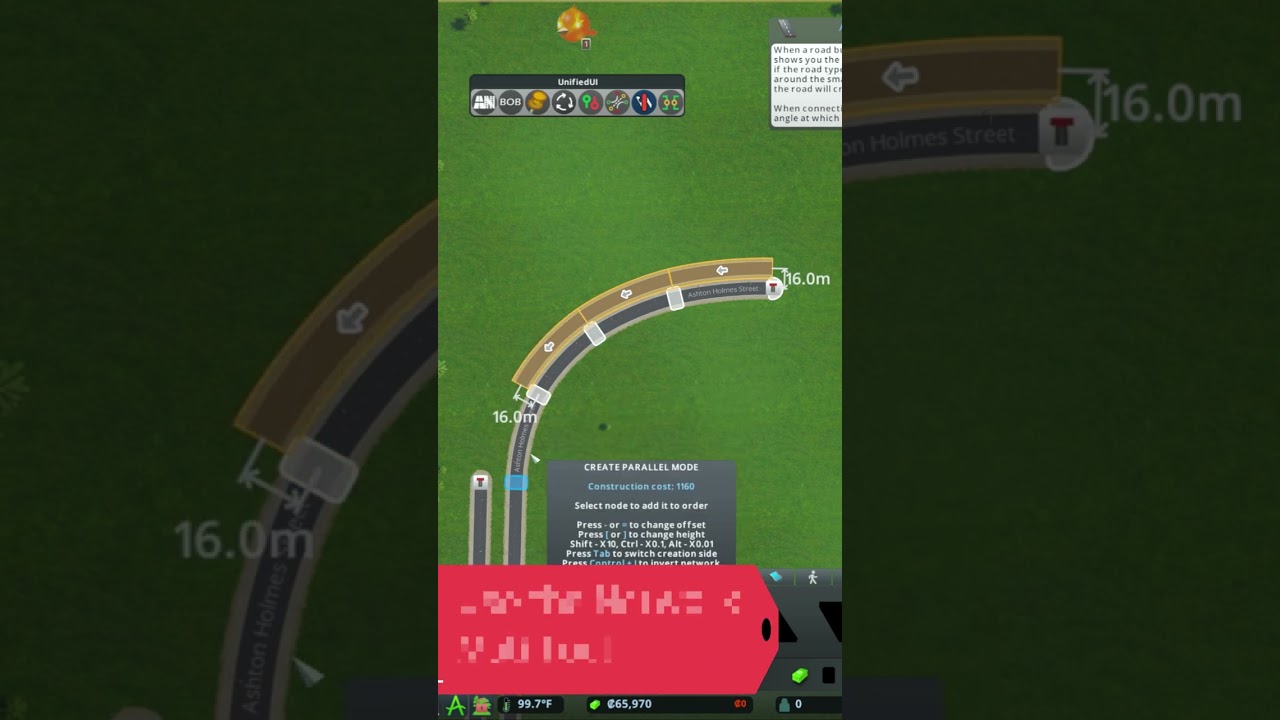Create Perfectly Parallel Roads