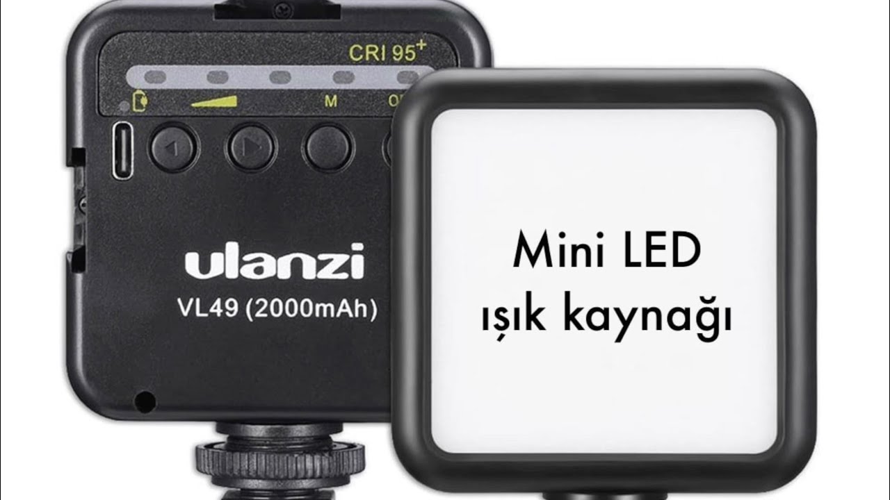 Ulanzi VL49 mini LED ışık kaynağı kutu açılımı ve inceleme