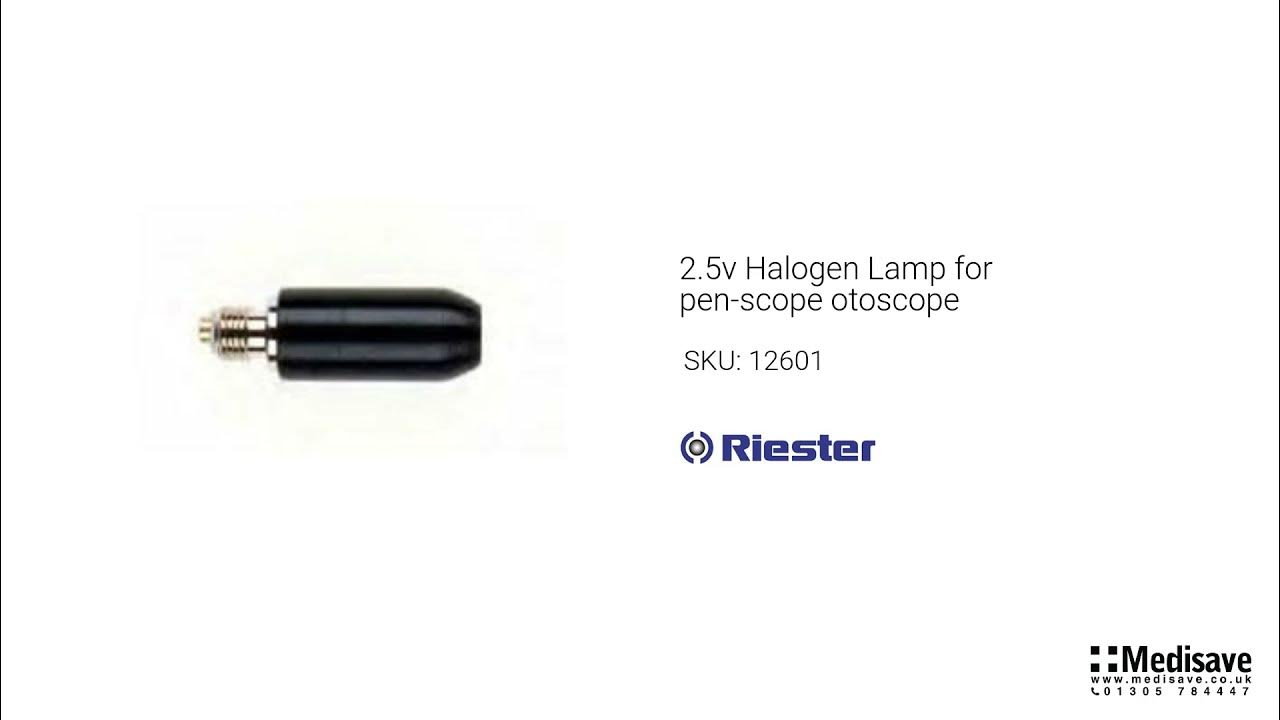 2 5v Halogen Lamp for pen scope otoscope 12601 YouTube