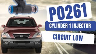 Test & Fix P0261 Cylinder 1 Injector Circuit Low | KIA Sorento BL (2003-09) | G 3.3/3.8 (V6) Engine