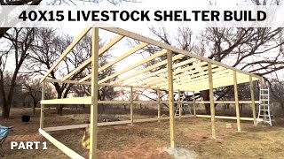 Livestock Shelter Build 40 X 15 | Part 1