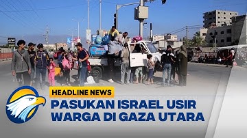 Warga Palestina Melarikan Diri ke Gaza Selatan