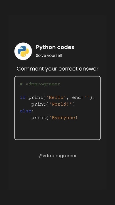 Crazy python codes #problem - 1 | 🤯🧠🐍 #PythonMagic #CodingWizardry # ...