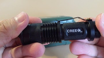 Unboxing Autoark AF-006 Mini Cree Q5 LED Torch Flashlight