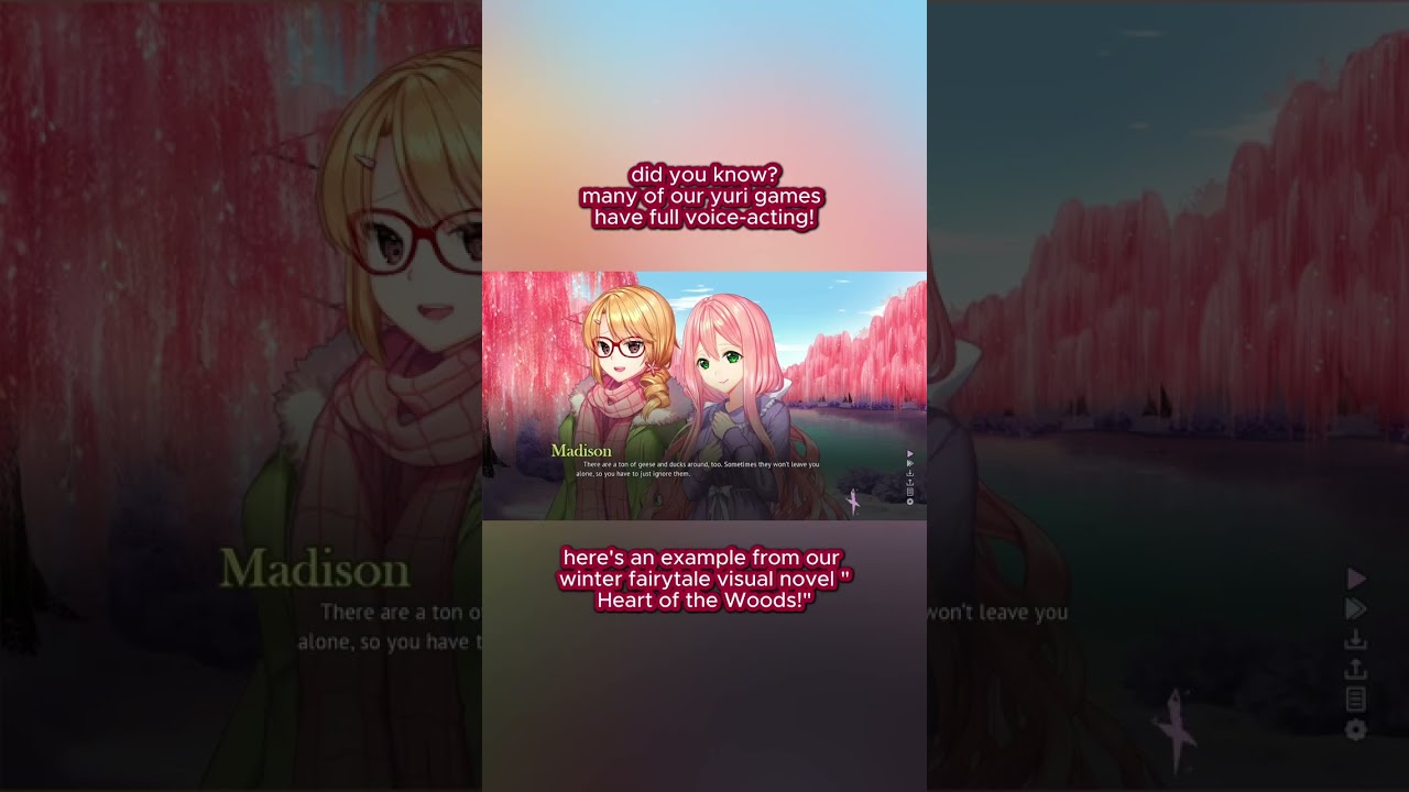 a lot of our yuri games have THIS special feature... 👂 🔊  (more info in caption)