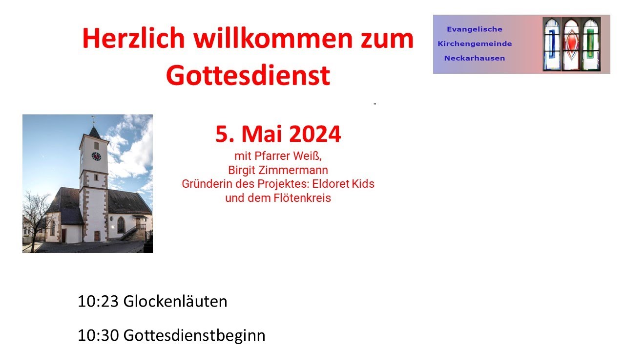 Gottesdienst 5. Mai 2024 - YouTube