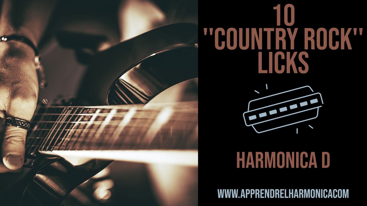 10 ''Country rock'' licks in the key of A Harmonica D YouTube