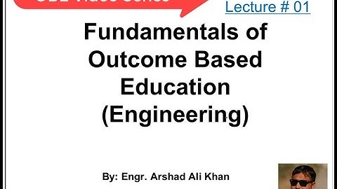 Fundamentals of OBE _Video 01_Engr. Arshad Ali Khan