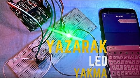 GSM Modülü Olmadan Mesaj Atarak Arduino Kontrol