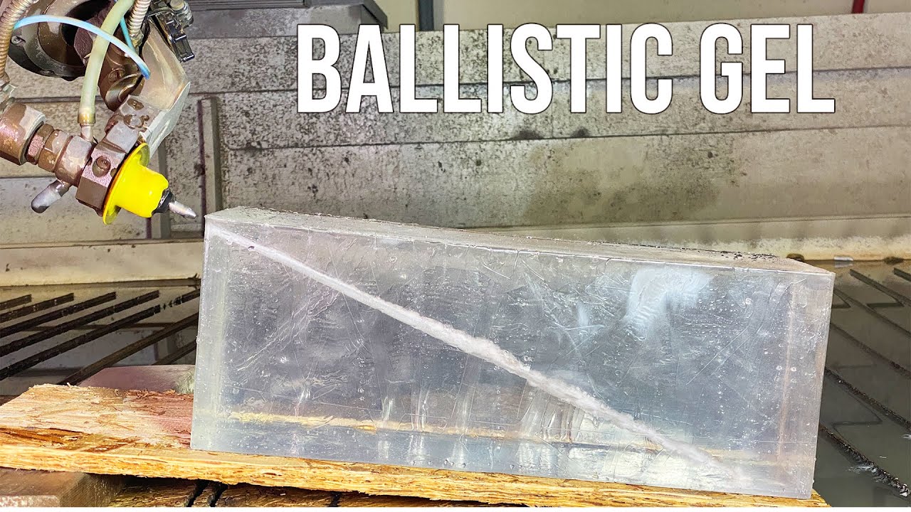 Ballistic Gel vs 60,000 PSI Waterjet 