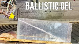 Ballistic Gel vs 60,000 PSI Waterjet