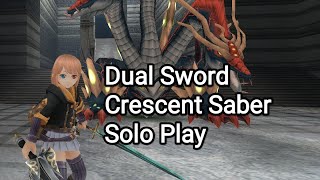 Toram Online - [Solo] Dual Sword Crescent Saber vs Finstern The Dark Dragon (Ultimate)