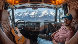 The Profound Loneliness And Night Camp Of A Truck Driver