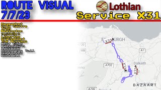 Lothian Buses Gemini 2 Service X31 Haymarket to The Murrays - RV 7/7/23