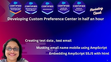 SFMC/Custom Preference center / Embed AmpScript SSJS with html