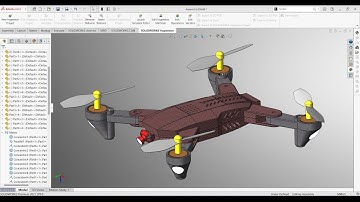 Drone / Quadcopter Design in #solidworks | Solidworks Tutorial | Engineers Hub