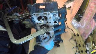 Match Highlights Lotus cortina mk1 restoration . How to remove the valves from a Lotus Twin cam 1966 cylinder head.