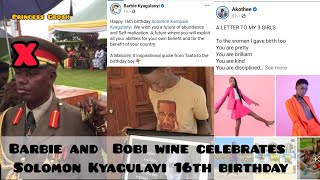 KITALO: UPDF General Tumusiime afudde/ Mutabaani wa Bobi wine Solomon birthday ye Barbie ajiwanise.