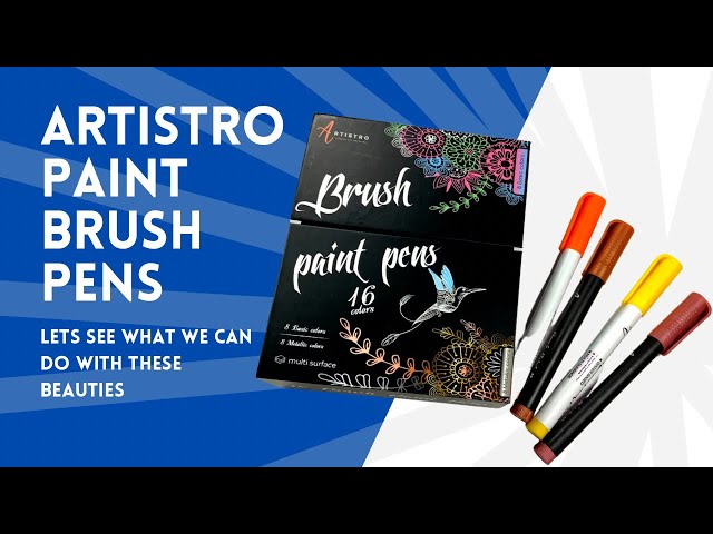 Paint Brush Markers: 16 Brush Tip Paint Markers