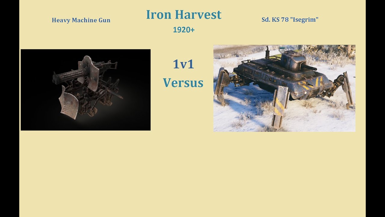 Iron Harvest: Heavy Machine Gun vs Sd. KS 78 Isegrim