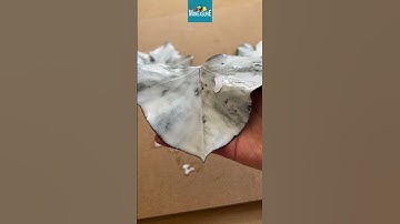 DIY Make Halloween ghosts with leaves