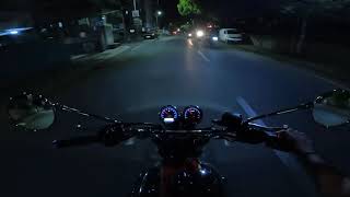2024 Interceptor 650 sound - Night ride stock exhaust [RAW Onboard] Pune.