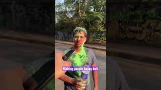 Wishing people happy holi  #khushaalpawaar #happyholi #comedyshorts #holi #acting